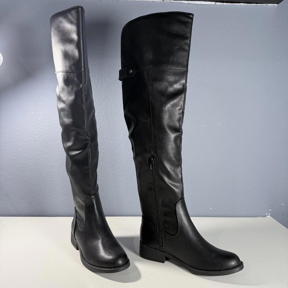 Sun + Stone Black Women's‎ Knee-High Boots Size 5